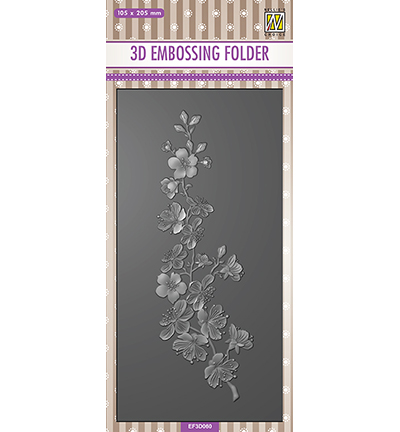 EF3D060 - Nellie's Choice - Slimline Blossom - 3D Embossing Folders