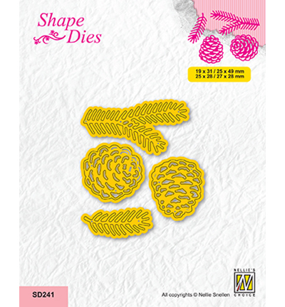 SD241 - Nellie's Choice - Christmas designs Pine cones - 