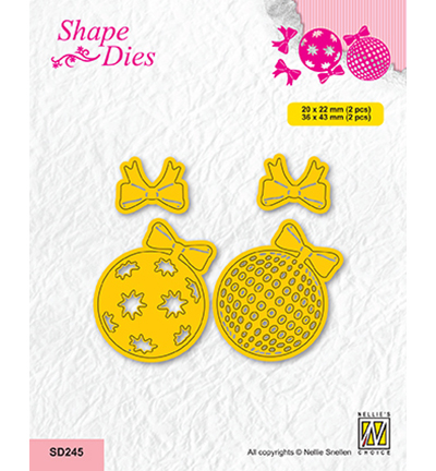 SD245 - Nellie's Choice - Christmas designs Christmas balls - 