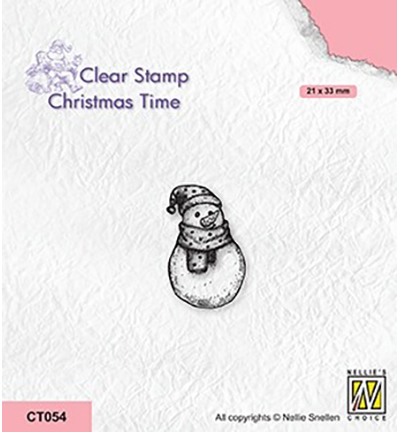CT054 - Nellie's Choice - Snowman-2 - Tampons Christmas Time