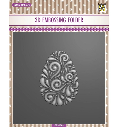 EF3D069 - Nellie's Choice - Doodle Egg - 3D Embossing Folders EF3D069 - Nellie's Choice - Doodle Egg - 3D Embossing Folders
