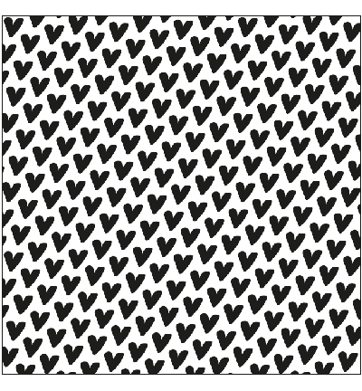 EF3D073 - Nellie's Choice - Hearts - 3D Embossing Folders