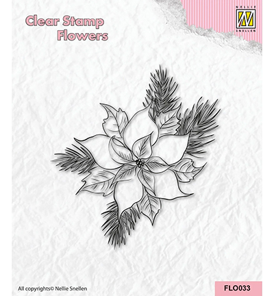 FLO033 - Nellie's Choice - Poinsetta - Tampons fleurs
