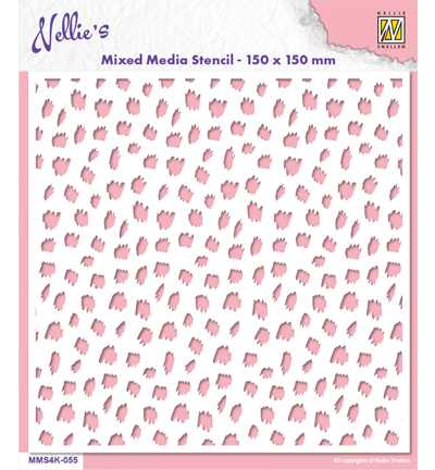 MMS4K-055 - Nellie's Choice - Cheetah - Mixed Media Stencils