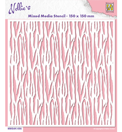 MMS4K-056 - Nellie's Choice - Zebra - Mixed Media Stencils