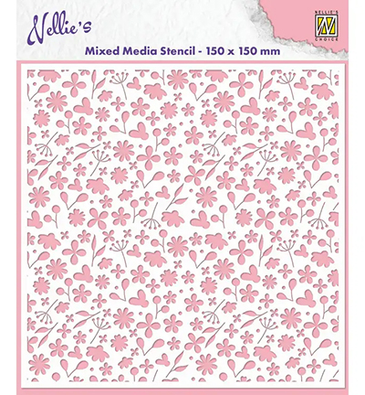 MMS4K-060 - Nellie's Choice - Spring Flowers - Mixed Media Stencils