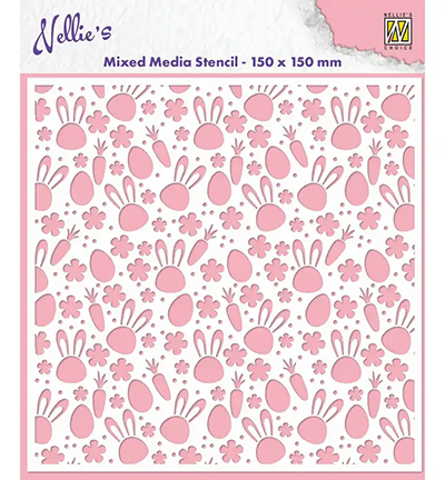 MMS4K-062 - Nellie's Choice - Bunny's Carrots - Mixed Media Stencils