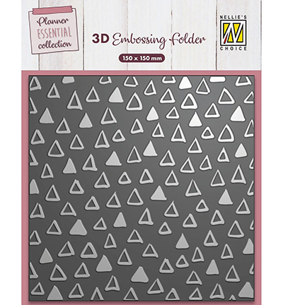 EF3D088 - Nellie's Choice - Triangles - 3D Embossing Folders