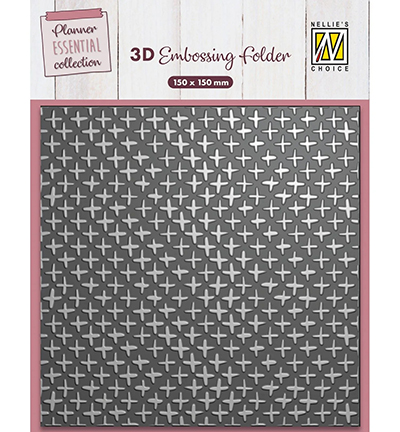 EF3D089 - Nellie's Choice - Plus Signs - 3D Embossing Folders