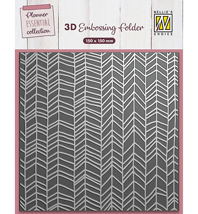 EF3D090 - Nellie's Choice - Chevron - 3D Embossing Folders
