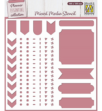 MMS4K-068 - Nellie's Choice - Journal - Mixed Media Stencils