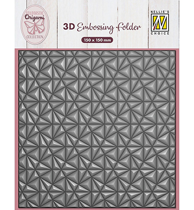 EF3D091 - Nellie's Choice - Origami Triangles - 3D Embossing Folders