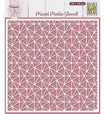 MMS4K-069 - Nellie's Choice - Origami Triangles - Mixed Media Stencils