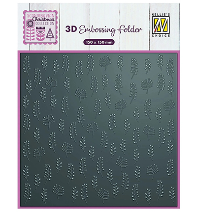 EF3D098 - Nellie's Choice - Leaves - 3D Embossing Folders