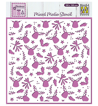 MMS4K-072 - Nellie's Choice - Moose - Mixed Media Stencils