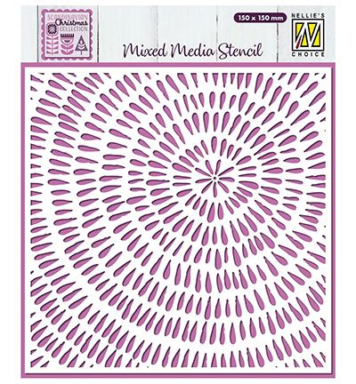 MMS4K-077 - Nellie's Choice - Sliced Wood - Mixed Media Stencils