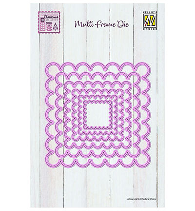 MFD165 - Nellie's Choice - Scalloped Square - Multi Frame Dies MFD165 - Nellie's Choice - Scalloped Square - Multi Frame Dies