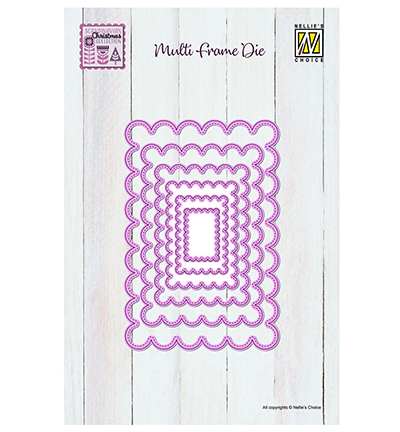 MFD166 - Nellie's Choice - Scalloped Rectangle - Multi Frame Dies MFD166 - Nellie's Choice - Scalloped Rectangle - Multi Frame Dies