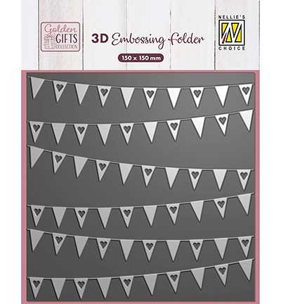 EF3D117 - Nellie's Choice - Banners - 3D Embossing Folders