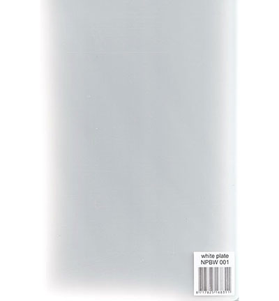 NPBW001 - Nellie's Choice - White Plate for PressBoss - PressBoss Accessoires