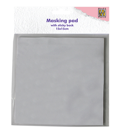 NPSB001 - Nellie's Choice - Papier de masquage blanc, dos collant - Masking Pad