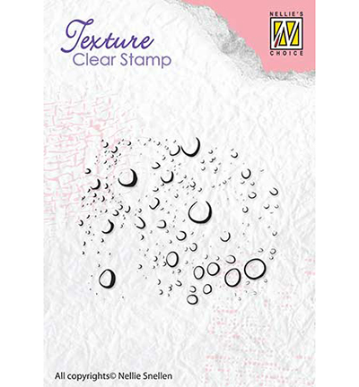 TXCS010 - Nellie's Choice - Clear stamps textures Raindrops - Fond