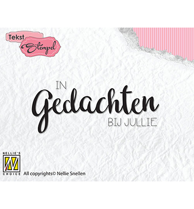DTCS021 - Nellie's Choice - In gedachten bij jullie - Tampons texte DTCS021 - Nellie's Choice - In gedachten bij jullie - Tampons texte