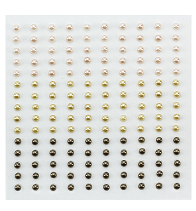 APS305 - Nellie's Choice - Demi-perles adhésives 3 teintes marron - Brads, perles et dots APS305 - Nellie's Choice - Demi-perles adhésives 3 teintes marron - Brads, perles et dots