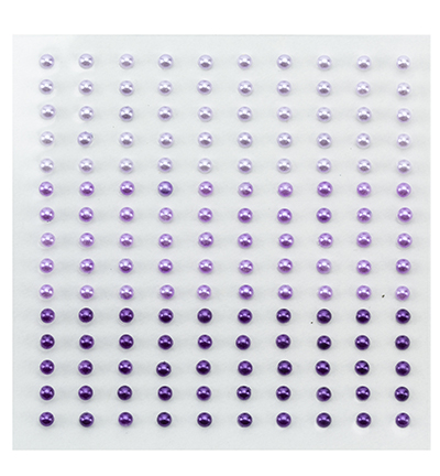 APS306 - Nellie's Choice - Demi-perles adhésives 3 teintes mauve - Brads, perles et dots APS306 - Nellie's Choice - Demi-perles adhésives 3 teintes mauve - Brads, perles et dots
