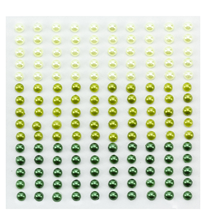 APS402 - Nellie's Choice - Demi-perles adhésives 3 teintes vert - Brads, perles et dots APS402 - Nellie's Choice - Demi-perles adhésives 3 teintes vert - Brads, perles et dots
