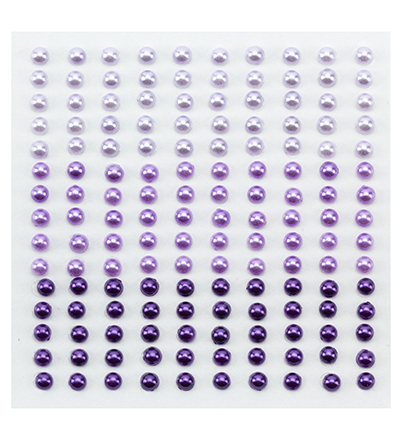 APS406 - Nellie's Choice - Demi-perles adhésives 3 teintes mauve - Brads, perles et dots APS406 - Nellie's Choice - Demi-perles adhésives 3 teintes mauve - Brads, perles et dots