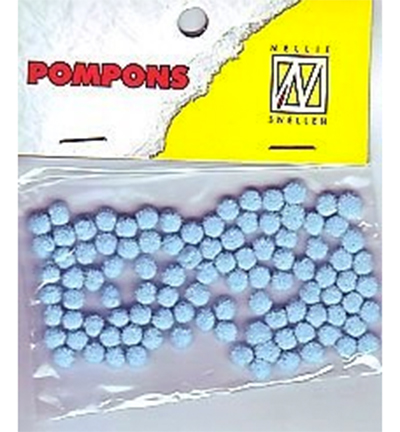 POM006 - Nellie's Choice - Mini pompoms Bleu layette - Mini
