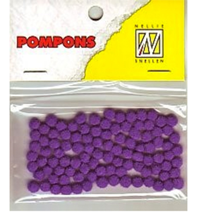 POM010 - Nellie's Choice - Mini pompoms Mauve - Mini