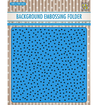 EEB027 - Nellie's Choice - Small hearts - Background Embossing EEB027 - Nellie's Choice - Small hearts - Background Embossing