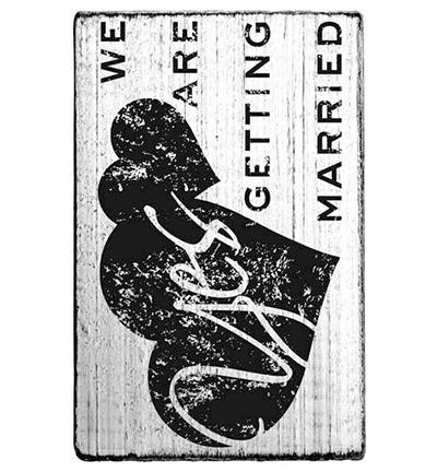 V01014* - Colop - We are getting married - Tampons vintage V01014* - Colop - We are getting married - Tampons vintage