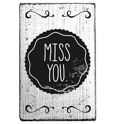 V01045* - Colop - Miss you - Vintage Stamps V01045* - Colop - Miss you - Vintage Stamps