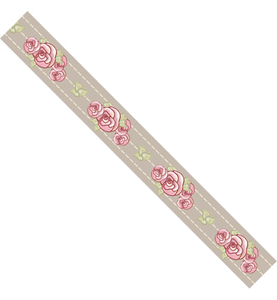 7528C/20mm - Atbelle - Ribbon Flowers marron - 