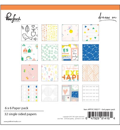 PFRC100217 - Pinkfresh - Set Papiers une face imprimée 32 pages - Paper pack
