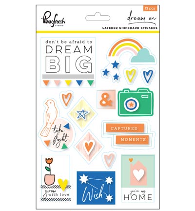 PFRC100917 - Pinkfresh - Layered chipboard stickers - Etiquettes & accents vintage PFRC100917 - Pinkfresh - Layered chipboard stickers - Etiquettes & accents vintage