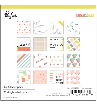 PFRC200217 - Pinkfresh - Set Papiers une face imprimée 32 pages - 