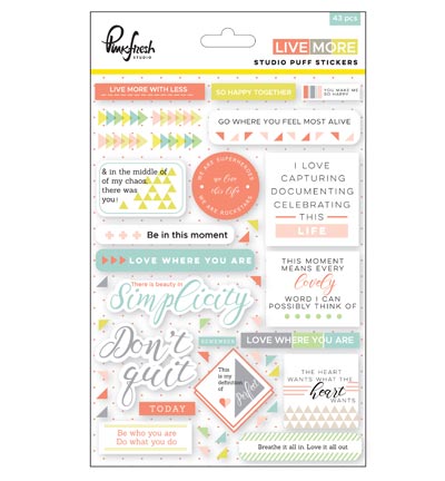 PFRC200417 - Pinkfresh - Studio puffs stickers - Texte Anglais