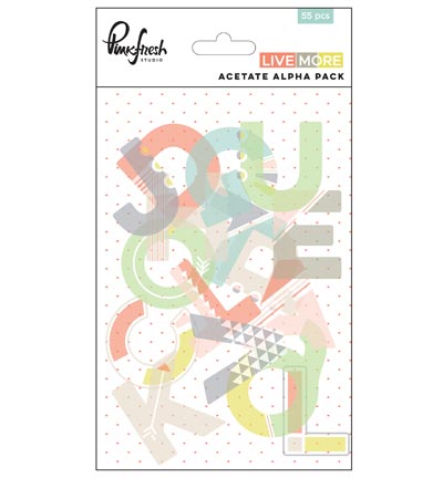 PFRC200517 - Pinkfresh - Acetate alpha pack - Vellum / Acetate