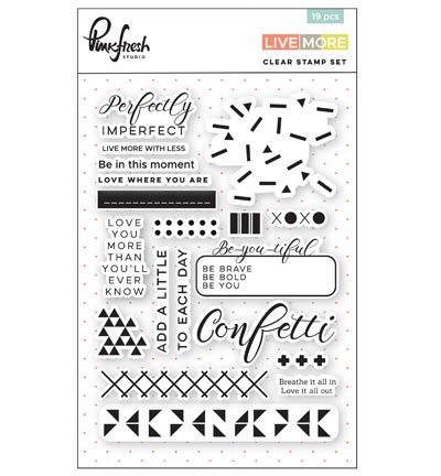 PFRC201117 - Pinkfresh - Clear Acrylic Stamp set - 
