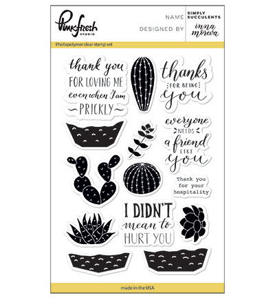PFCS2417 - Pinkfresh - Simply succulents - Clear Stamp
