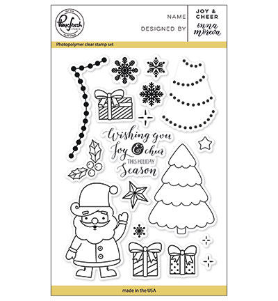 PFCS3917 - Pinkfresh - Joy and cheer - Clear Stamp
