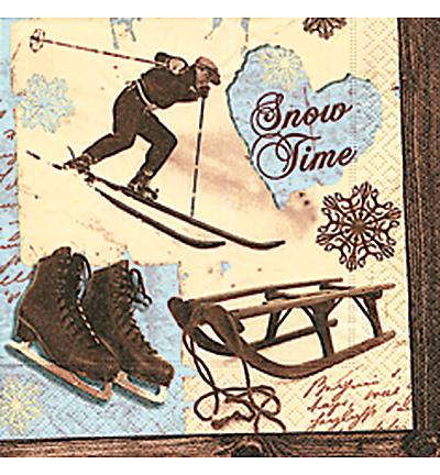 60778 - Paper + Design - (20) Snow Time - Serviettes – Noël