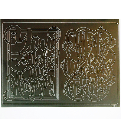 480007000 - Papicolor - PeelOffs Lettering text – You make me happy/Make your dreams come true - Peel-offs 480007000 - Papicolor - PeelOffs Lettering text – You make me happy/Make your dreams come true - Peel-offs