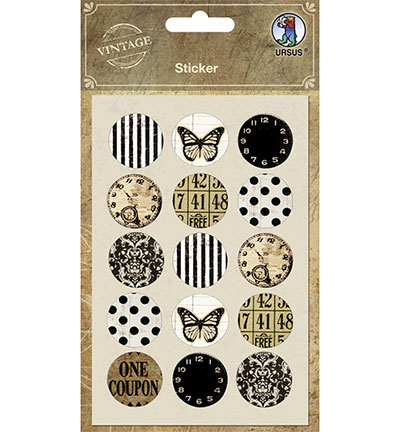 40550001 - Ursus - Sticker, self-adhesive, Round - Motifs