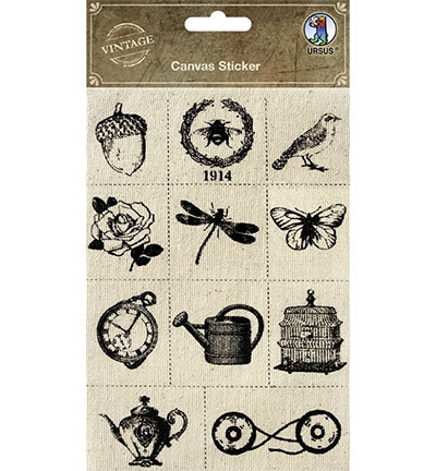 40560001 - Ursus - Canvas Sticker, self-adhesive motif 1 - Stickers crystal, canvas & glitter