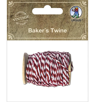 40590003 - Ursus - Sewing cotton on a wooden reel Red - Corde